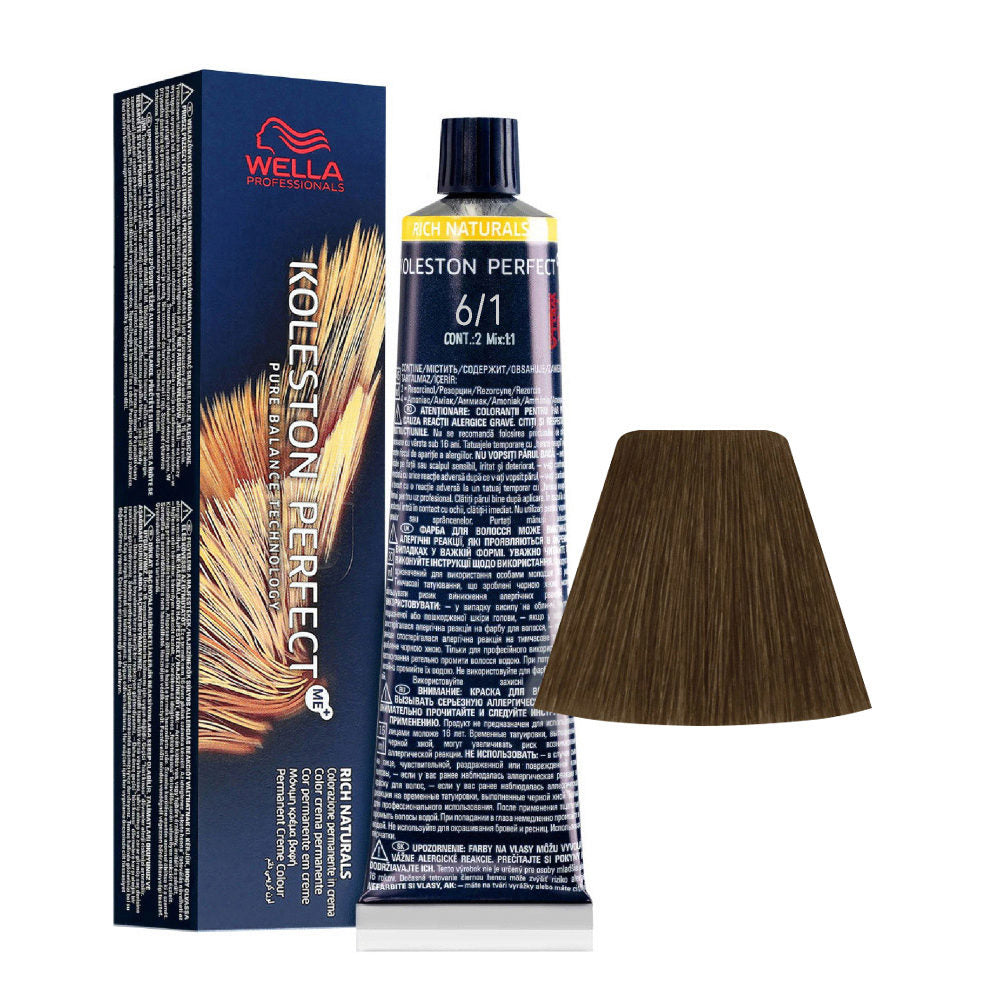 Wella professionals- Koleston perfect me+ 6/1 Colorazione: Biondo scuro cenere