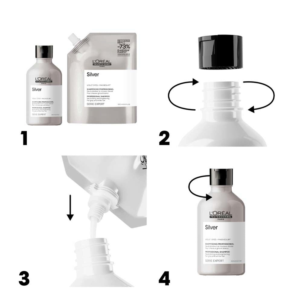 L'Oreal Professionnel Serie Expert Silver- Shampoo ricarica 500 ml