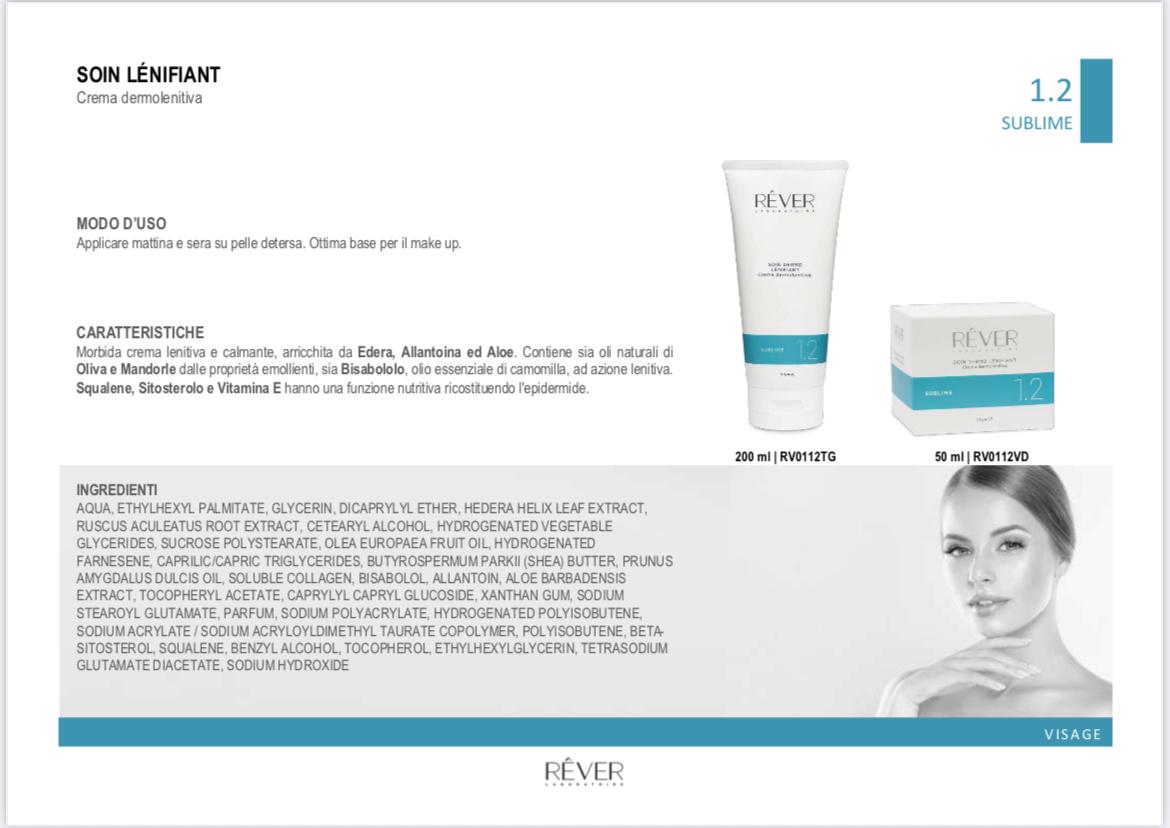 1.2 Soin lénifiant