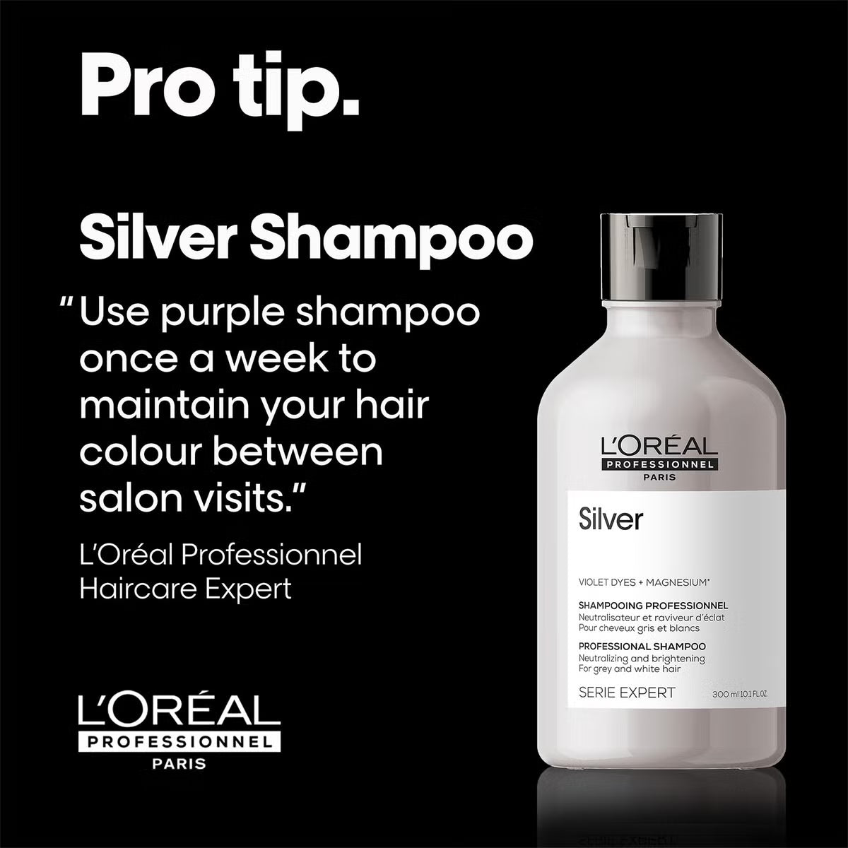 L'OREAL PROFESSIONNEL Serie Expert Silver- shampoo anti giallo