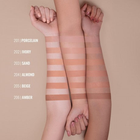 MESAUDA LIQUID SILK FOUNDATION- PORCELAIN 201