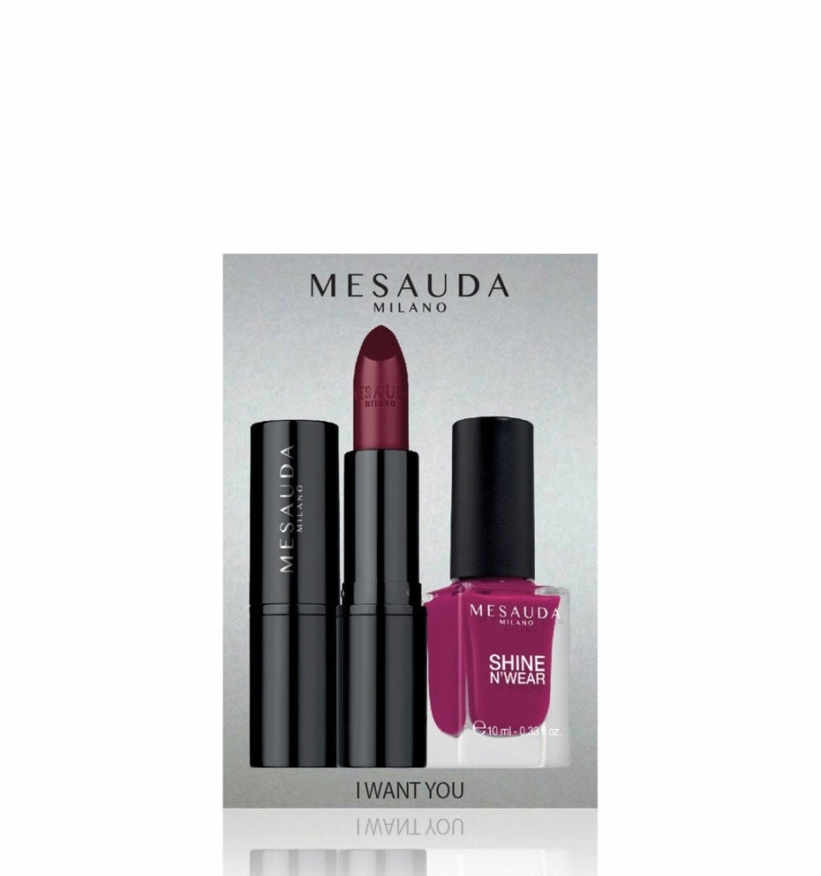 MESAUDA WANT YOU- Kit Rossetto e Smalto RUSSIAN ROULETTE
