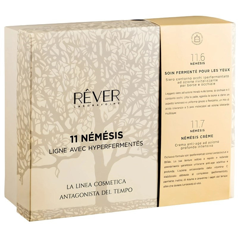 REVER 11 NEMESIS - L'ANTAGONISTA DEL TEMPO cofanetto regalo con siero per contorni occhi e crema anti age