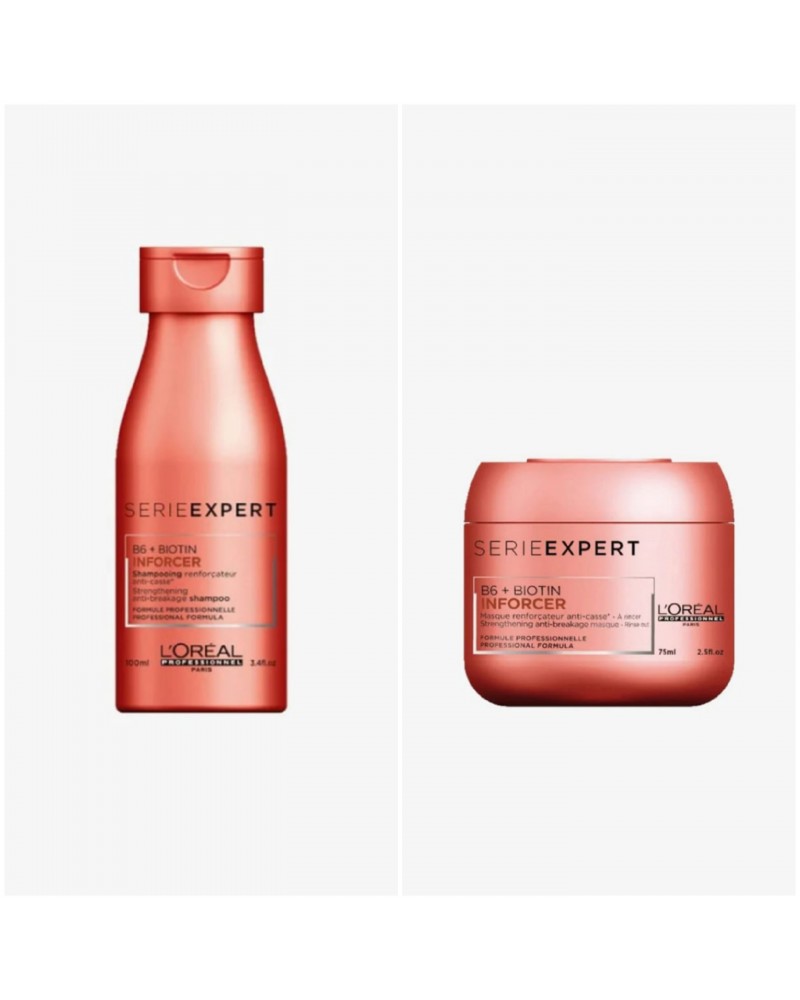 L'oreal professionnel kit inforcer travel size shampoo 100ml+maschera 75 ml