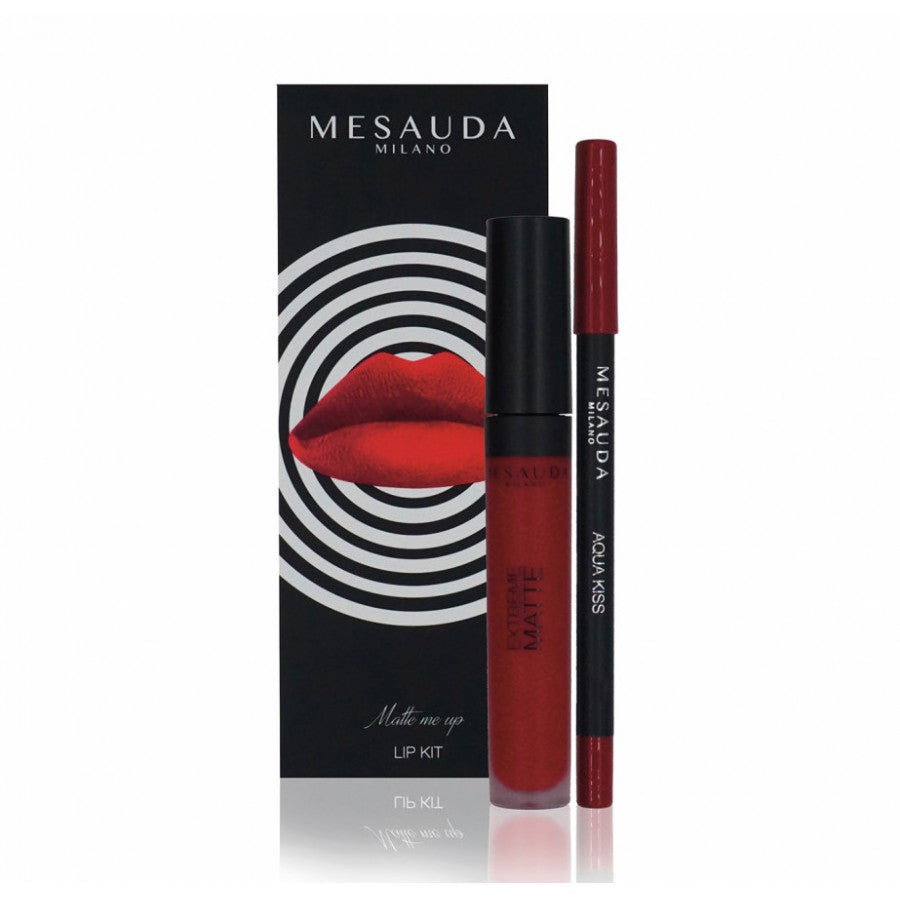MESAUDA MATTE ME UP 154041- Kit Rossetto e Matita RED VELVET