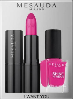 MESAUDA WANT YOU- Kit Rossetto e Smalto BUBBLE GUM