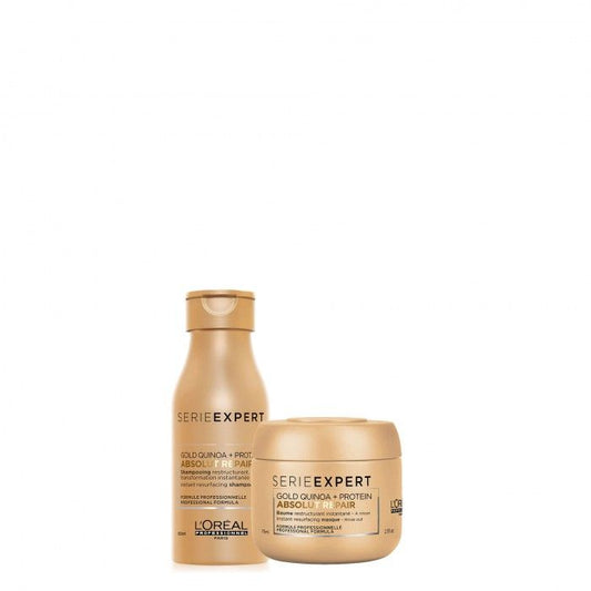 L'oreal professionnel- kit viaggio absolut repair gold shampoo + maschera