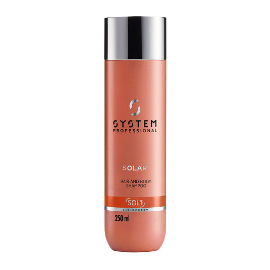 System Professional Solar Hair & Body Shampoo Sol1, 250ml - shampoo solare corpo e capelli