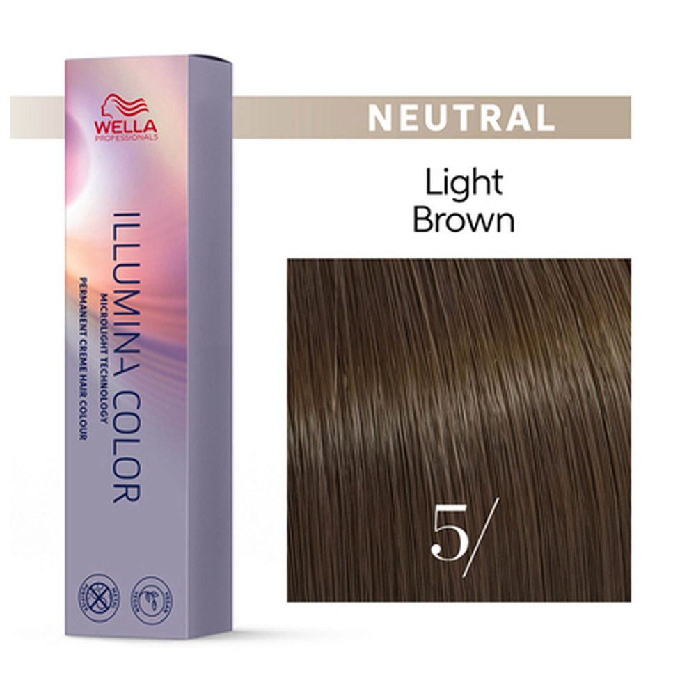 Wella professional Illumina color 5/ Colorazione: Castano chiaro