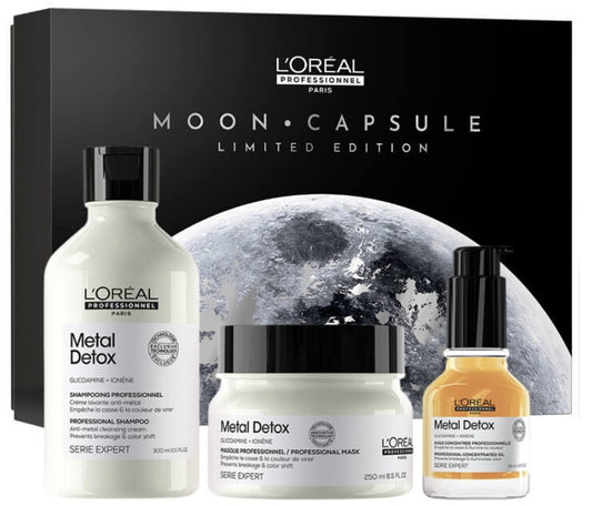 L'oreal professionnel metal detox serie expert shampoo 300ml+maschera 250ml+olio 50ml
