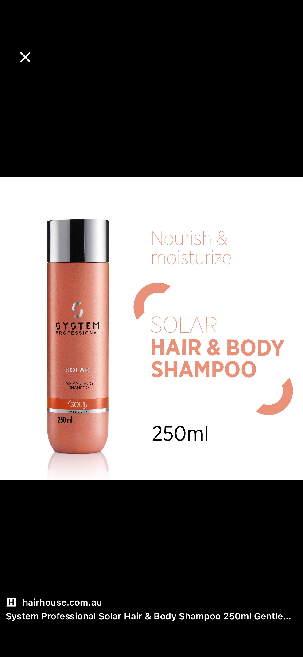 Shampoo capelli e corpo dopo sole
