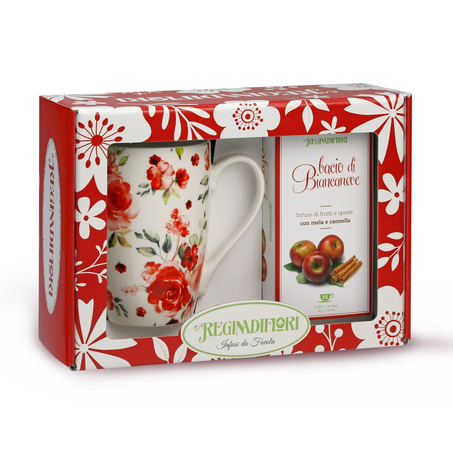 REGINADIFIORI - Mug + Bacio Di Biancaneve (15x3g)