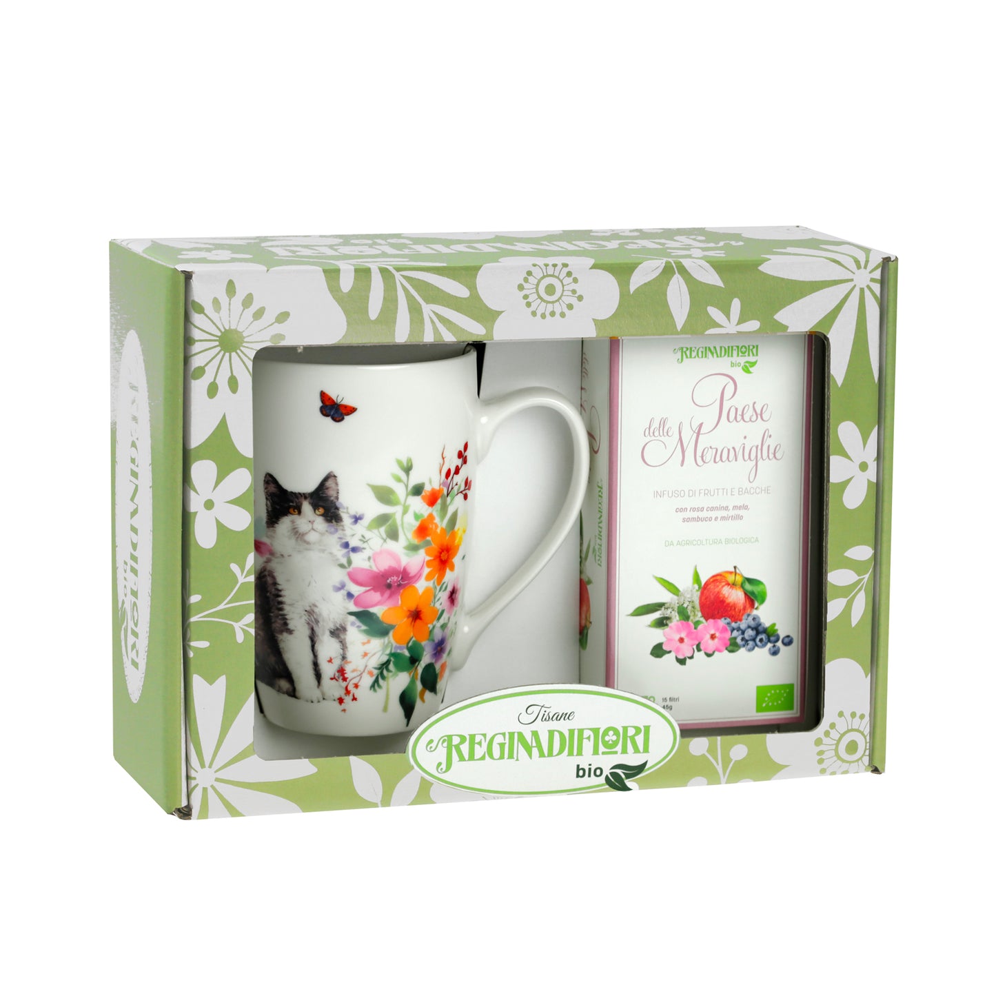 REGINADIFIORI - Mug + Paese Delle Meraviglie (15x3g)