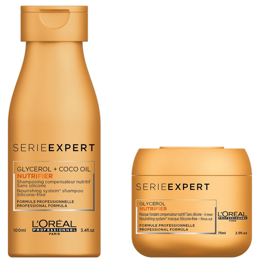 L'OREAL PROFESSIONNEL- NUTRIFIER SHAMPOO 100 ml + MASCARA 75 ml