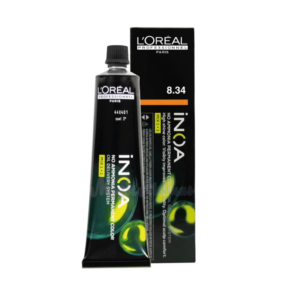 L'Oreal Professionnel INOA 8,34 colorazione: biondo chiaro dorato ramato