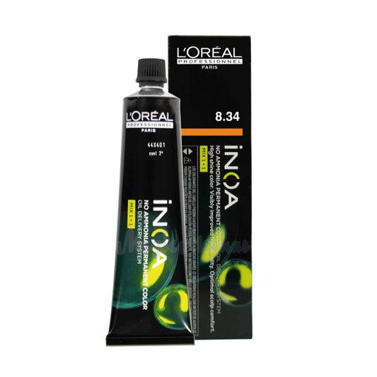 L'Oreal Professionnel INOA 8,34 colorazione: biondo chiaro dorato ramato