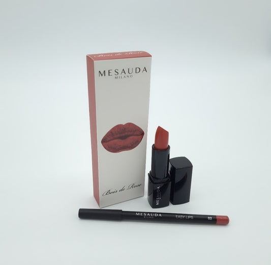 MESAUDA MATTE ME UP 154025- Kit Rossetto e Matita BOIS DE ROSE